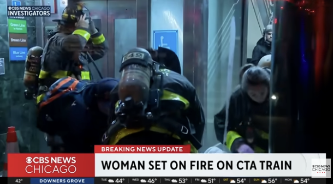 Firefighters CTA train